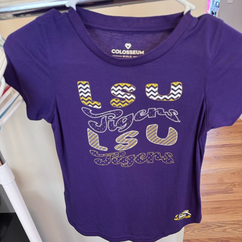 Colosseum LSU Tigers Purple Girls T-Shirt